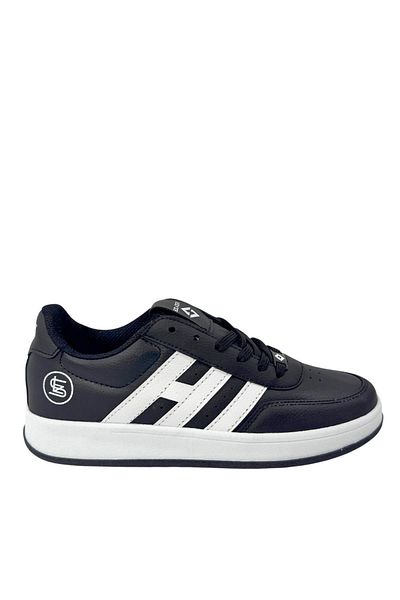 SOLAZER Men's Black White Sneaker Casual Sports Shoes 037-E
