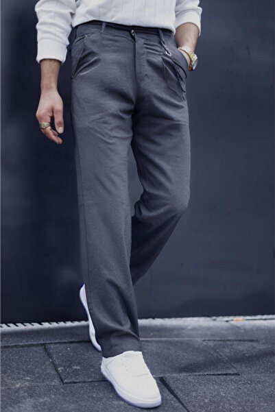 CMZ COLLECTİON Pantaloni de școală pentru băieți, până la gleznă, din materia...