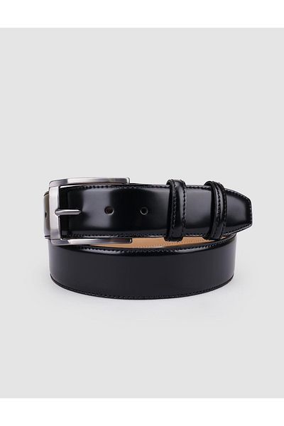 Cabani 100% Genuine Leather Black 4 cm Men's Casual Belt