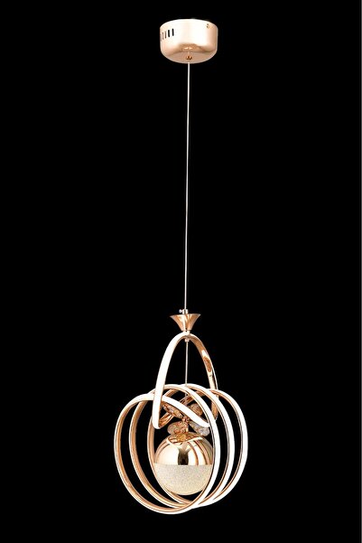 HİRALUCE Helen 3 Renk Gold ( Sarı Beyaz Ve Gün Işığı ) Led Avize Kristal Taşlı Concept