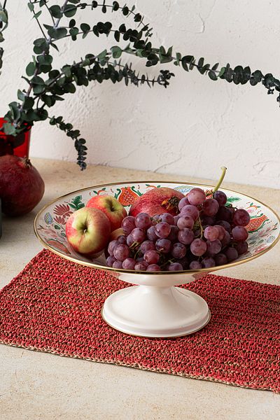 Emsan Pomegranate Enameled Fruit Bowl 32 cm
