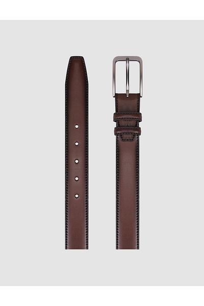 Cabani 100% Genuine Leather Brown 3.5 cm Men's Casual Belt