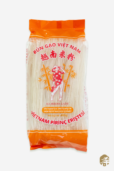 BAMBOO LADY Vietnam Pirinç Eriştesi 0.8mm ( Vietnamese Rice Noodle 0.8mm ) - 400G