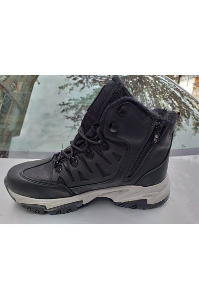 NHA 2035 Black Water-Proof and Cold-Proof Resistant Anti-Slip Sole Zipper Boots
