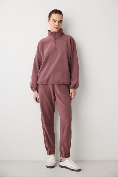 Penti Red Color Fleece Sweatpants