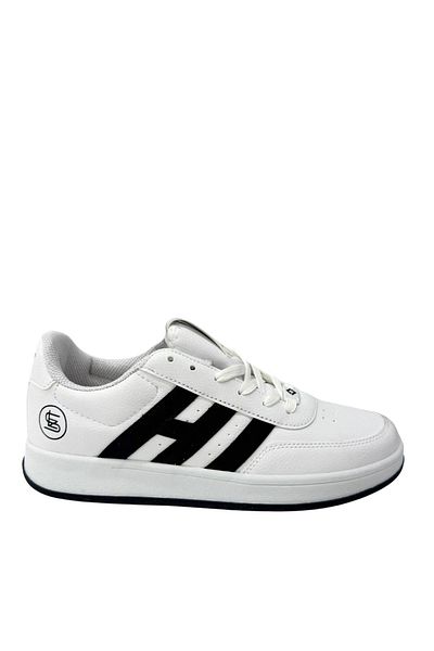 SOLAZER Men's White Black Sneaker Casual Sports Shoes 037-E