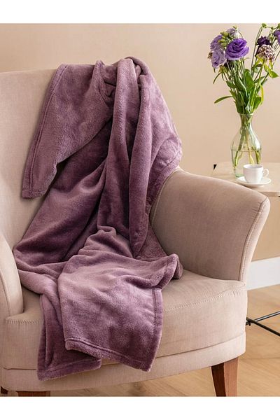 LC Waikiki Lcw Home Purple Wellsoft Tv Blanket 100X150 cm