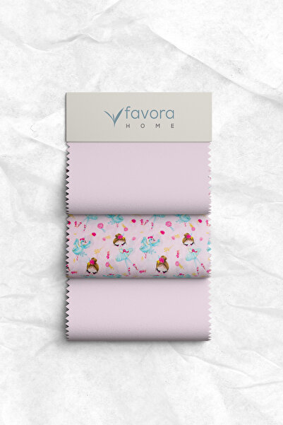 FAVORA Peri Balerin Tek Kişilik Nevresim Takımı - Pembe