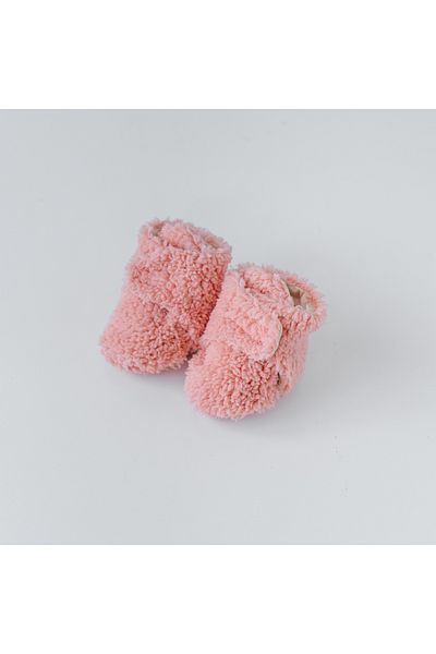 Mama Yoyo Baby&Kids Teddy Booties - Pink 0-1 Years