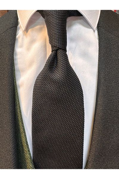 CROATE 100% Silk Knitwear Woven Tie