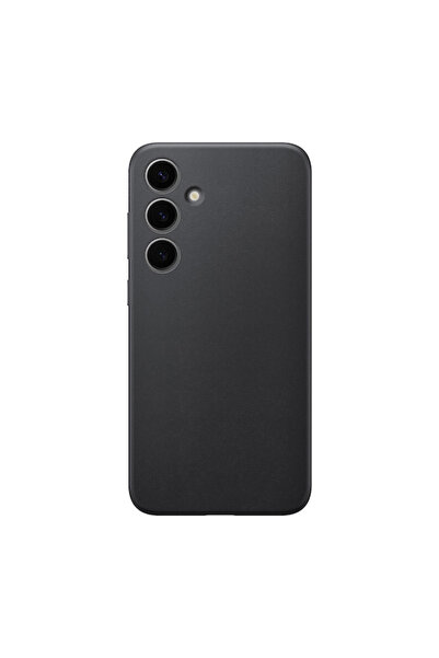 Samsung Веган кожен калъф за Galaxy S24 Plus, черен