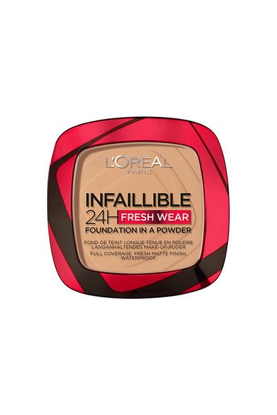 L'Oreal Paris , Infaillible 24H Fresh Wear Foundation in a powder, 250 Radiant Sand