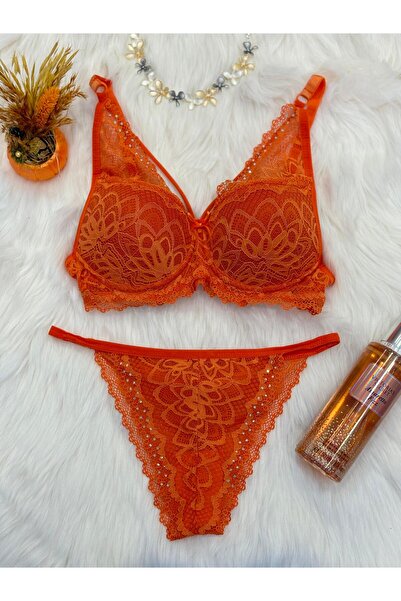 CS underwear Taşlı destekli sütyen takım