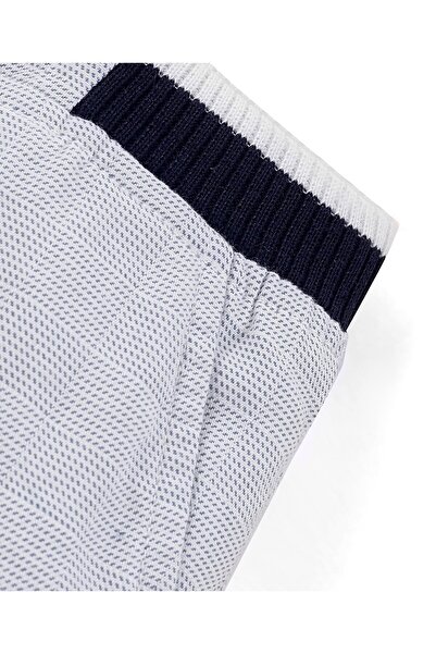 Pine kids Cotton Above Knee Length Shorts With Elasticated Waist - Blue & Grey