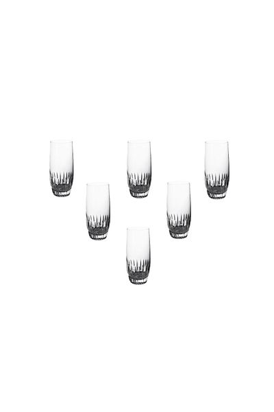 Lucky Art Luckyart Siena Royal Crown Set of 6 Glass Soft Drink Glasses