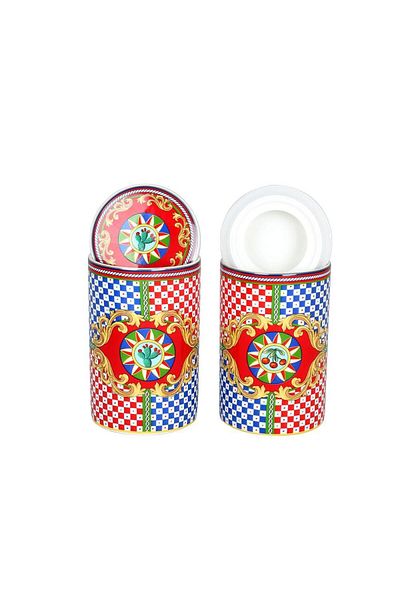 Lucky Art Odessa Patterned Bone China Porcelain 2-Piece Jar Set 750 ml Lyba033