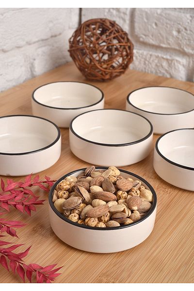 ŞURA MUTFAK Tokyo 10cm Set of 6 Snacks - Breakfast Bowl