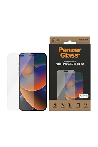 PanzerGlass واقي شاشة ايفون 14 برو ماكس - شفاف