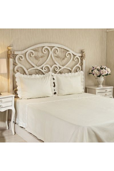 Gül Güler Double Lace Pique Set - Rose Guipure Bone