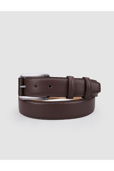 Cabani 100% Genuine Leather Brown 4 cm Men's Casual Belt