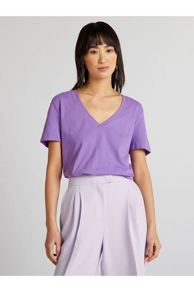 Superlife Superlife Women's V-Neck Tshirt Spr24Tsk45