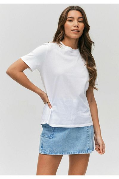 Superlife Tricou obișnuit pentru femei Süperlife cu gât crew Spr24tsk46-03