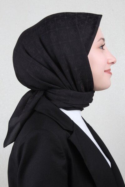 Pierre Cardin Pamuklu Eşarp 4105-17 Siyah