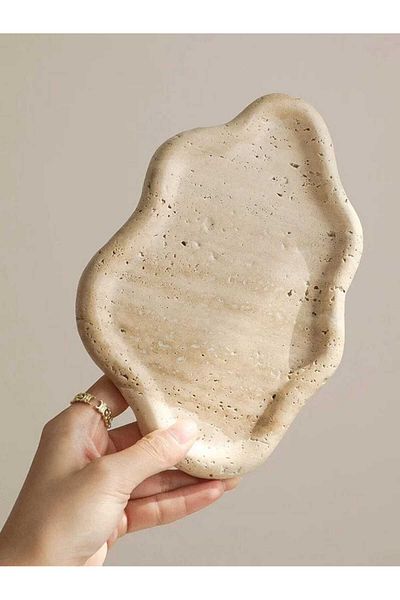 Sümeyra Marble Art ΔΙΑΚΟΣΜΗΤΙΚΟ ΠΙΑΤΟ ΤΡΑΒΕΡΤΙΝΑ -20*15 εκ