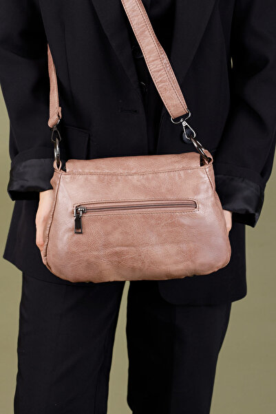 Getcho Vinner Women's Mink Crossbody Bag – Multi-Compartment, Adjustable Strap Suitable for Daily Use