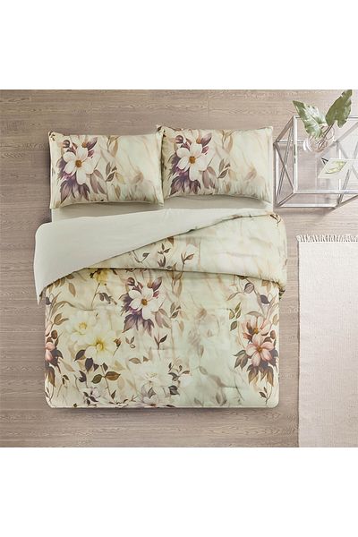In House New Boy | Microfiber Comforter Set 4 Pieces, King, 260x240 cm, Beige