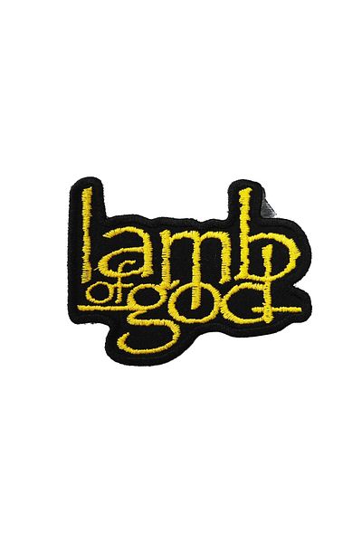 Z zepplin Lamb Of God Text Yellow Patch Patch