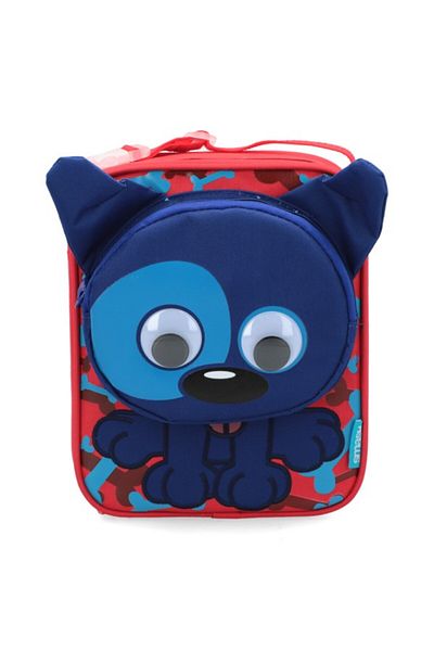 Smash 3D Dog Detail Zipper Closure Durable Lightweight Lunch Bag