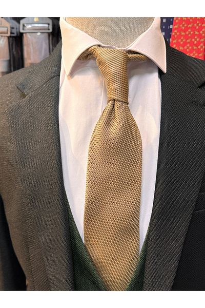 CROATE 100% Silk Knitwear Woven Tie