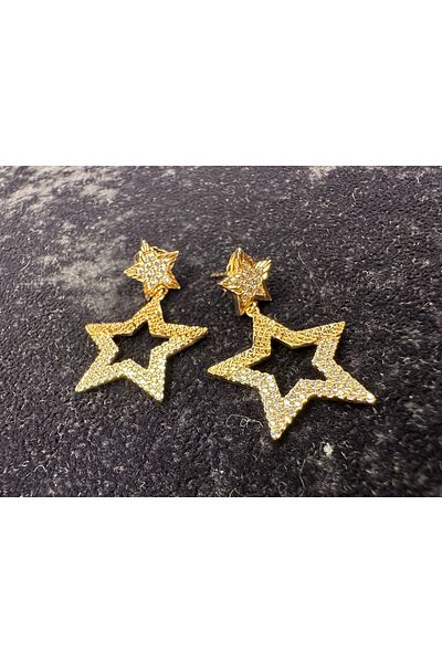Amber Sallanti Star Steel Earring