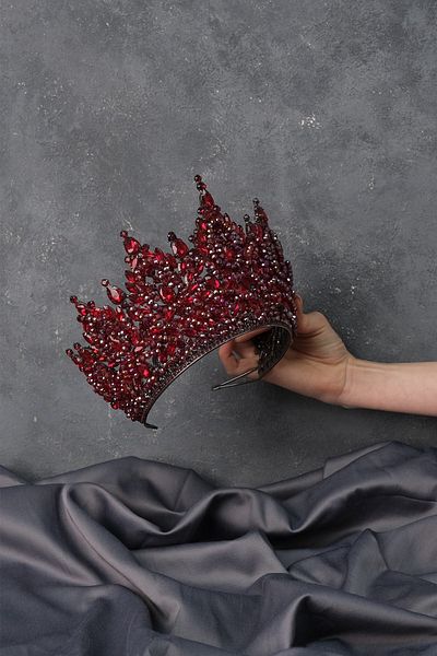 Hayalperest boncuk Gold Paris High Dense Bead Embroidered Bridal Henna Crown