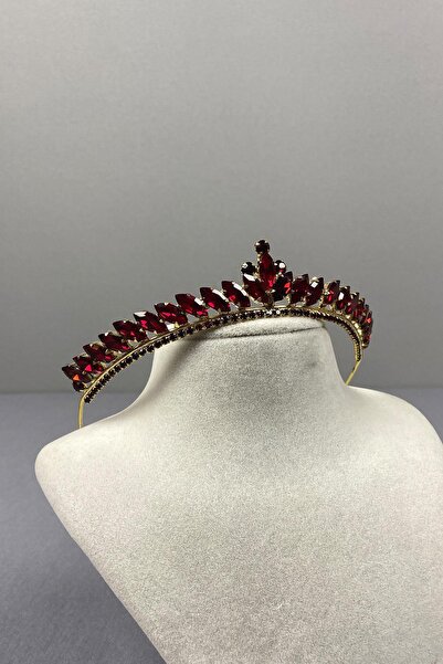 Limelia Μοντέλο Βουργουνδίας Χρυσό Εκλεκτό Νυφικό Στέμμα