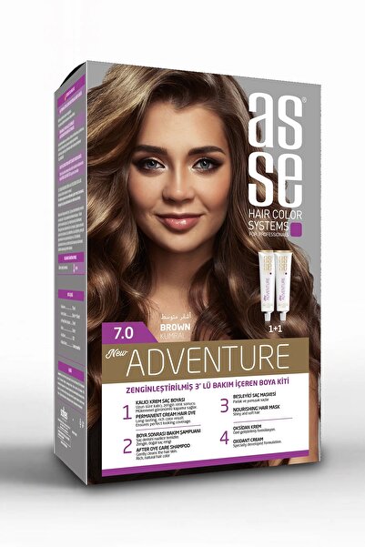 asse Adventure Set Saç Boyası, Kalıcı ve Canlı Renkler, 50&50 ikili Kullanım ...
