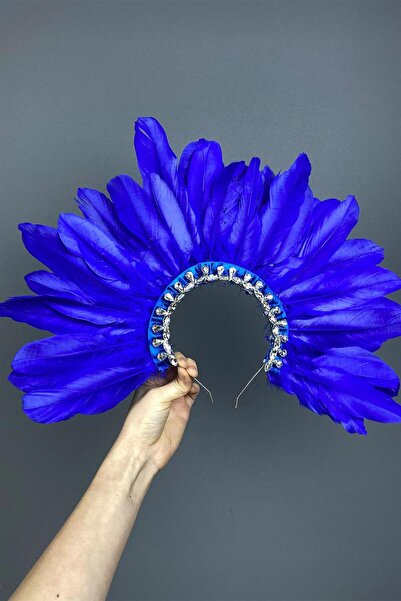 Hayalperest boncuk albastru cobalt Accesoriu pentru coroana de henna pentru m...