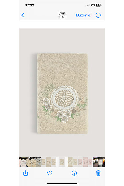 ARLIVA Nil Kahve Мама з донькою Бамбуковий набір рушників з 3D вишивкою