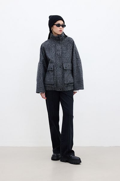 Manuka Παλτό Chelsea Bomber Anthracite
