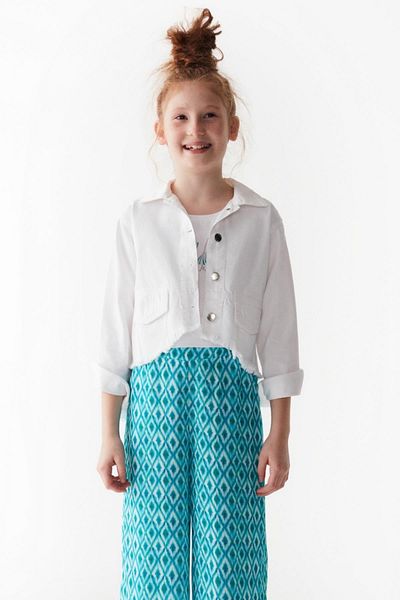 nk kids Τζιν μπουφάν για κορίτσια 8-14 ετών με κρόσσια 36713