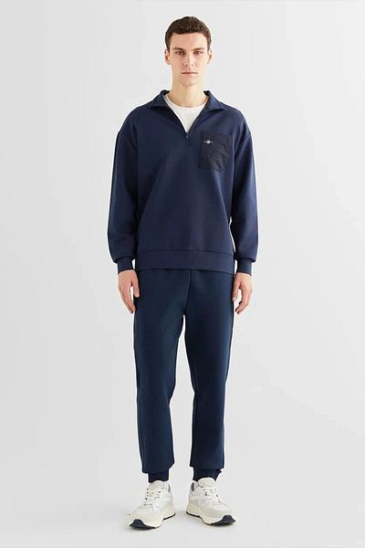 Gant Men's Regular Fit Half Zipper Sweatshirt