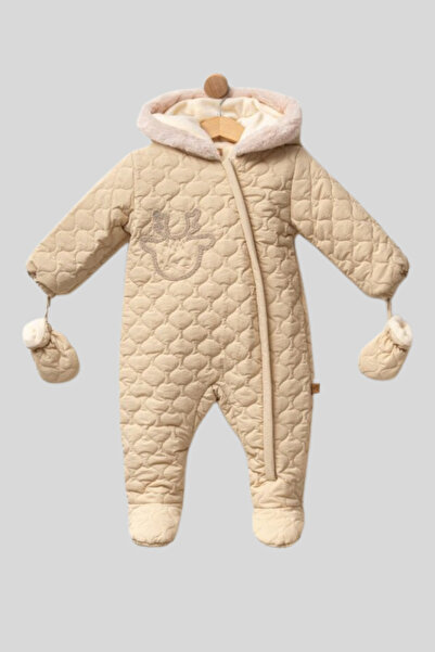 Babyline Aş Kapüşonlu Soğuk ve Rüzgar Geçirmez Suya Dayanıklı Kışlık Kalın As...