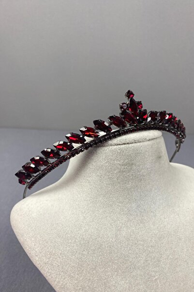 Limelia إكسسوار شعر نحيف للعروس من ماركة Ece بلون أحمر داكن