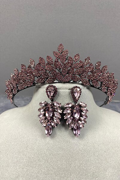 Limelia Coroana și cercei de mireasă Sara Sık Stone Henna