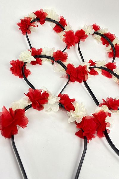 Hayalperest boncuk 6 Pieces of Bridesmaid Crown with Laser Flowers and Gift Children's Crown 6 Pieces