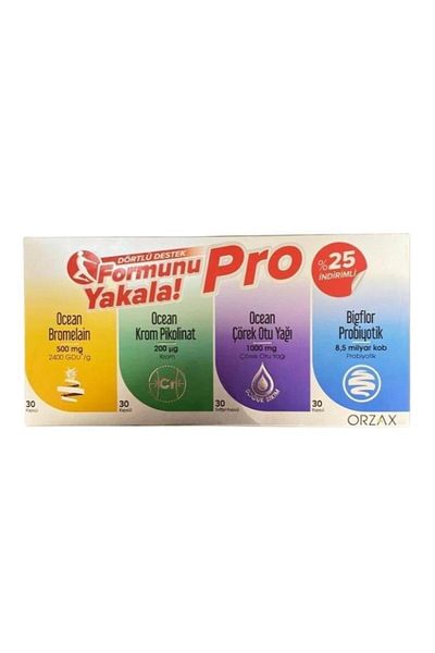 Ocean Catch the Form Pro Quadruple Support Set (Ocean Bromelain, Ocean Chrome Picolinate, Ocean Desert