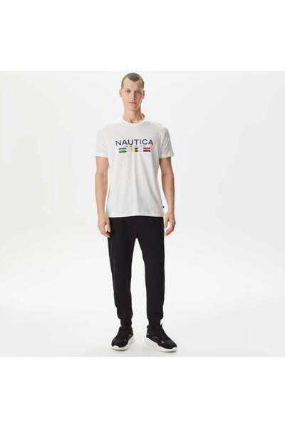 Nautica Erkek Siyah Standart Fit Eşofman Altı