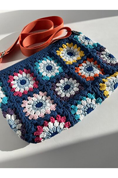 JINJI ÖRGÜ MOTİFLİ OMUZ ÇANTASI