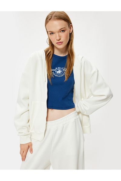 Koton Oversize mikina Kangaroo Pocket s kapucňou